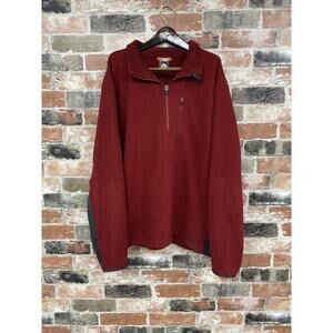 Vintage Nike ACG Full Zip Fleece Jacket Red Sweater Sweatshirt Mens XL Y2K 90s